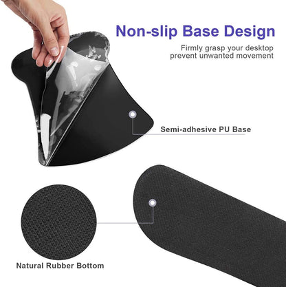 Mouse Pad with Wrist Support and Keyboard Wrist Rest Pad Set,Ergonomic Mouse Pads for Computers Laptop,Non-Slip Comfortable Mousepad W/Raised Memory Foam for Easy Typing & Pain Relief (Arts Butterfly)